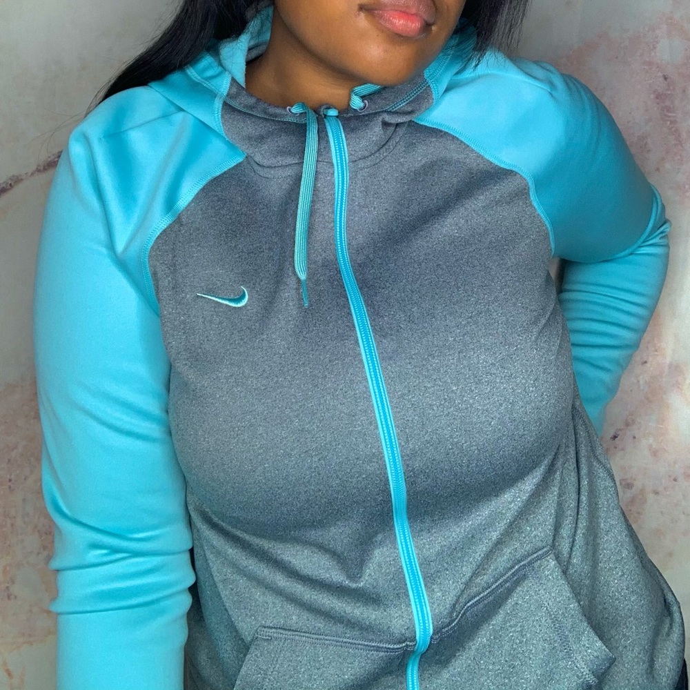 Nike ThermaFit Full Zip Hoodie- Logo Zip Up Jacket